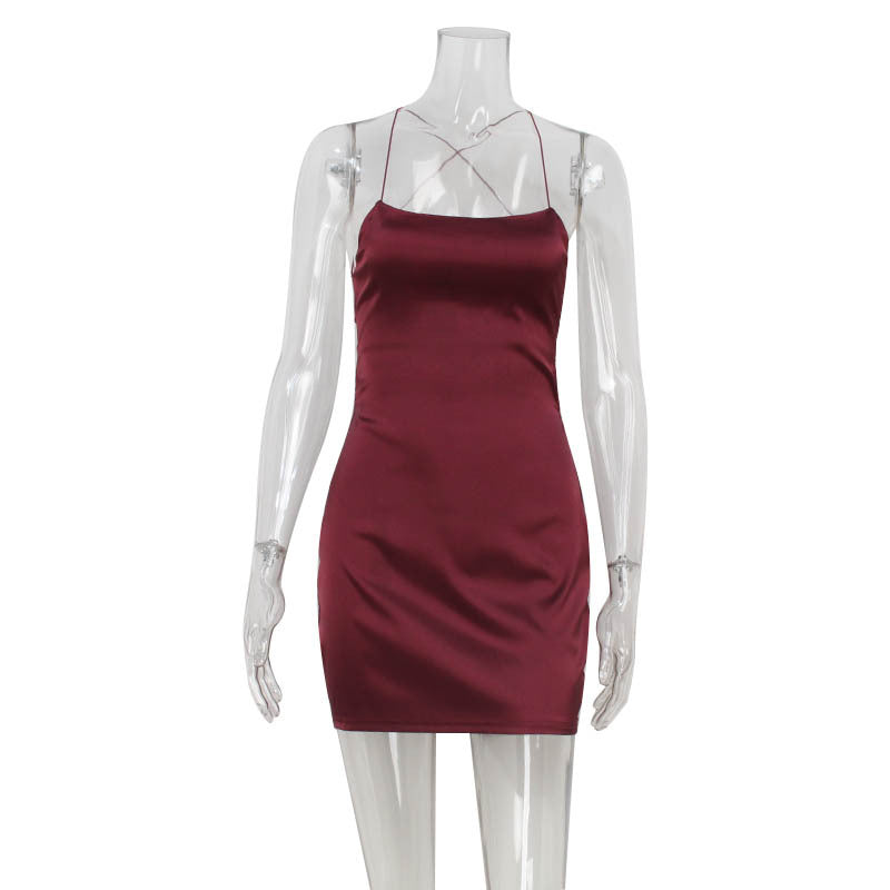 Beauty Women Sexy Backless Thin Lace up Waist Controlled Slimming Elegant Velvet Sexy Sling Hip