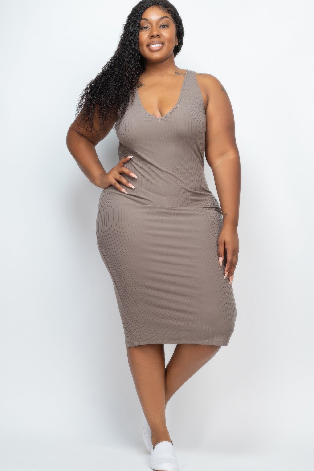 CurveMuse Ribbed Midi