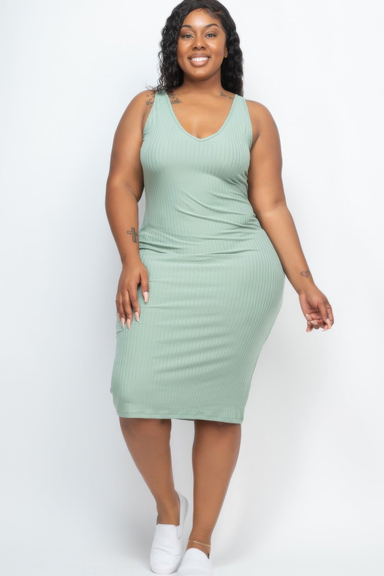 CurveMuse Ribbed Midi