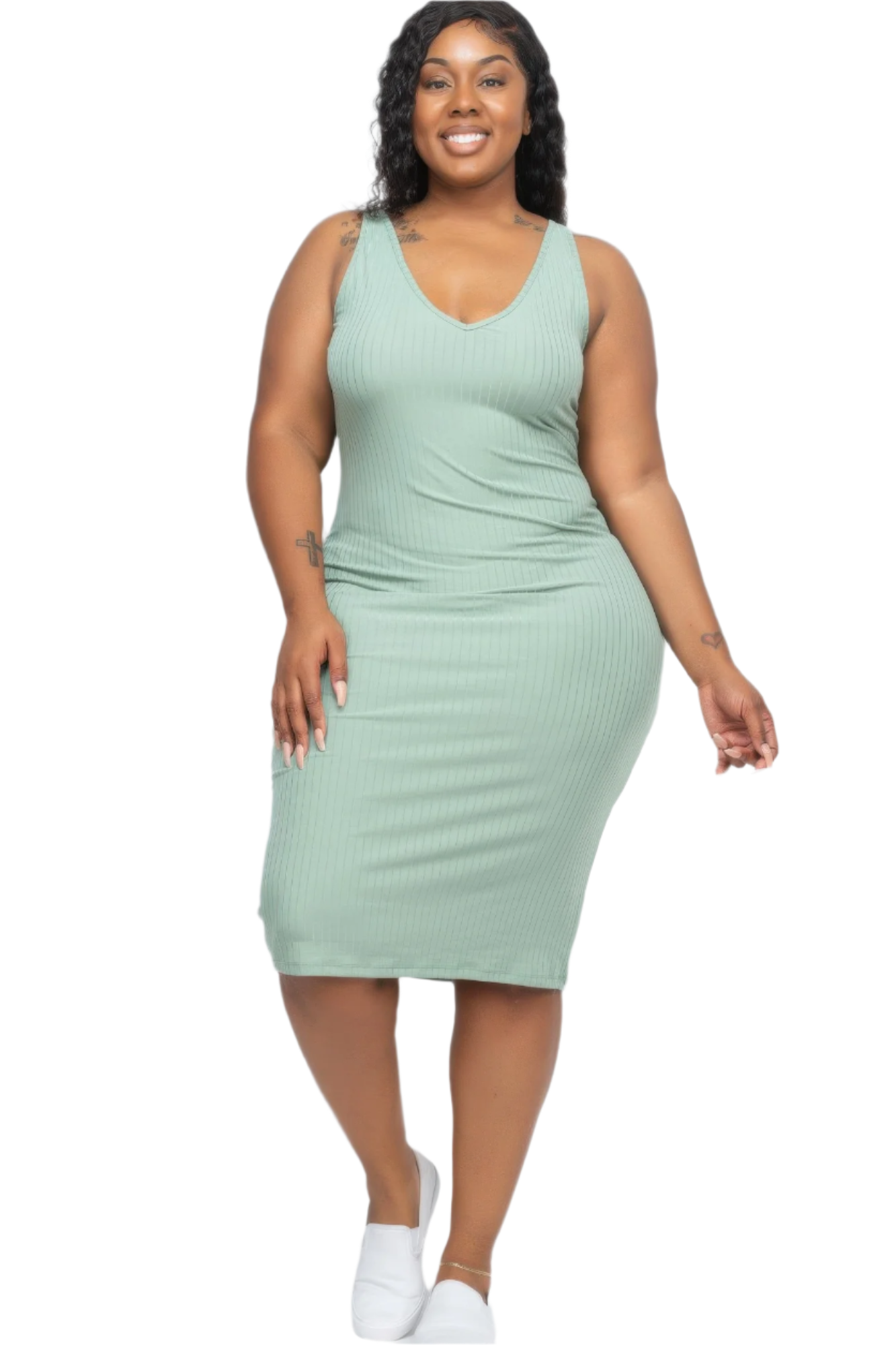 CurveMuse Ribbed Midi