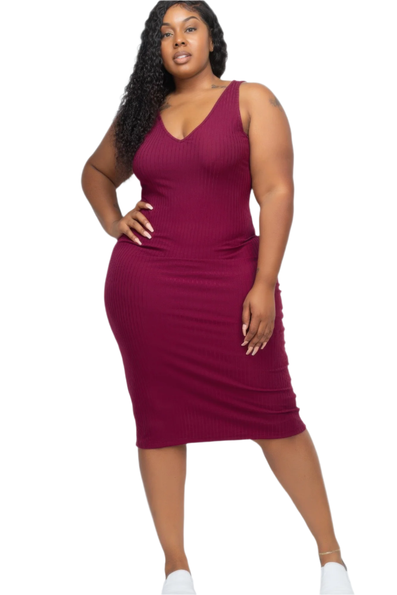 CurveMuse Ribbed Midi
