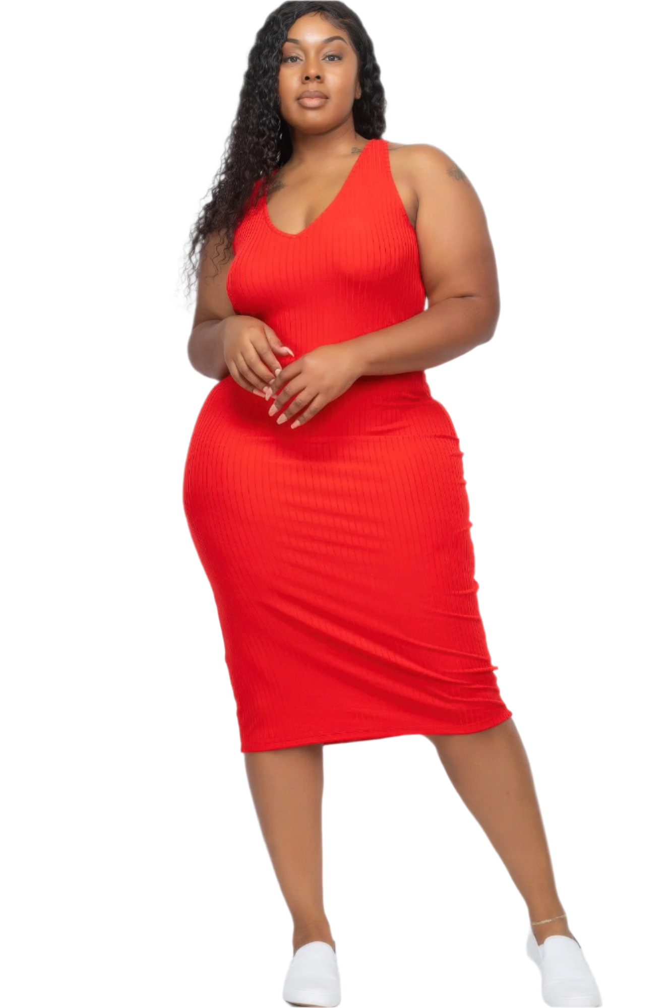 CurveMuse Ribbed Midi