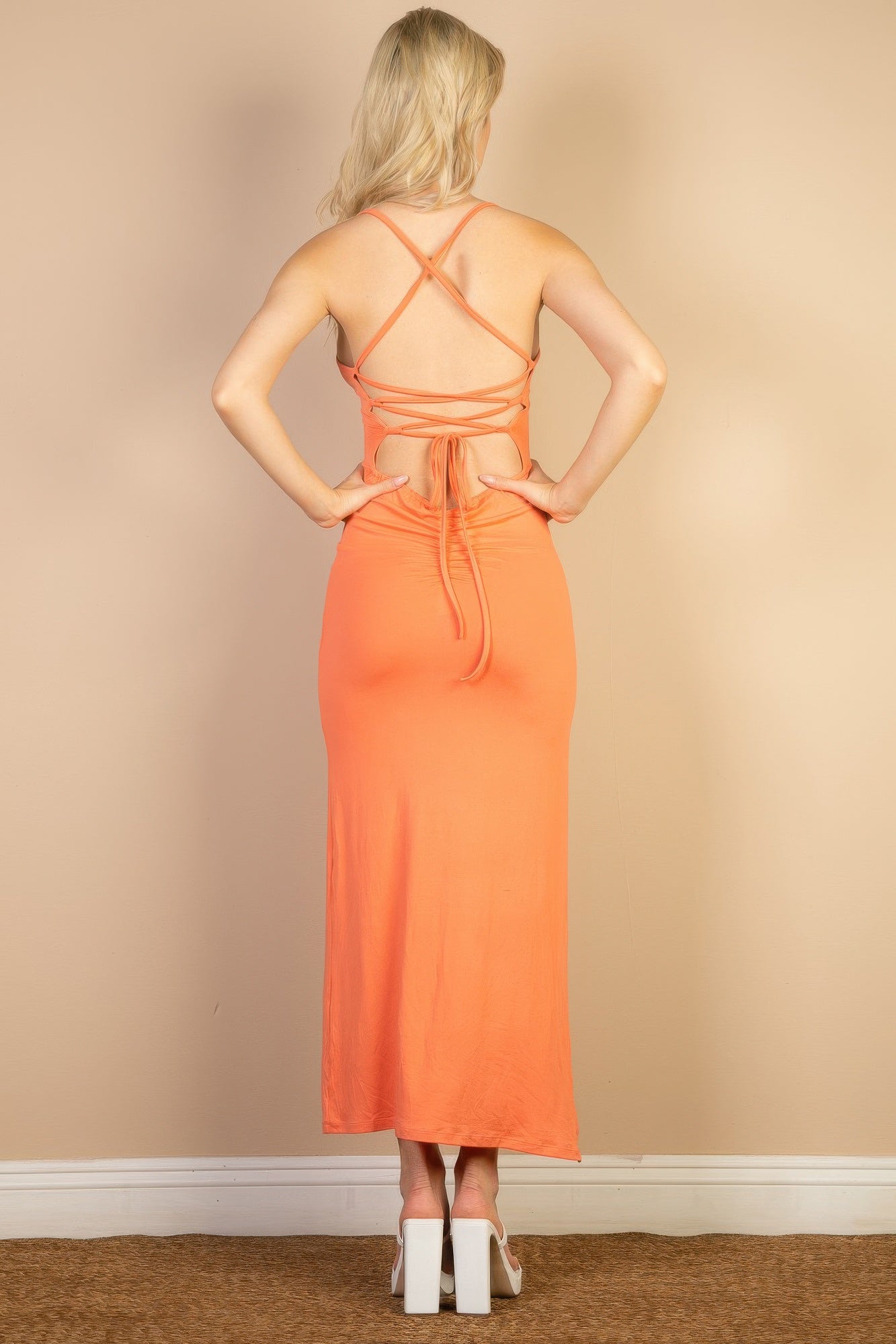 VibeMuse Slit Cami Maxi