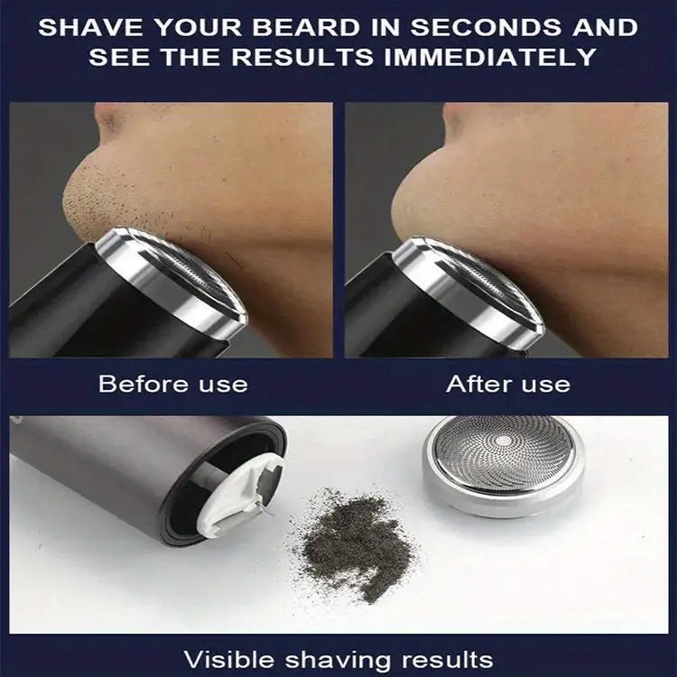 Portable USB Rechargeable Electric Razor for Men