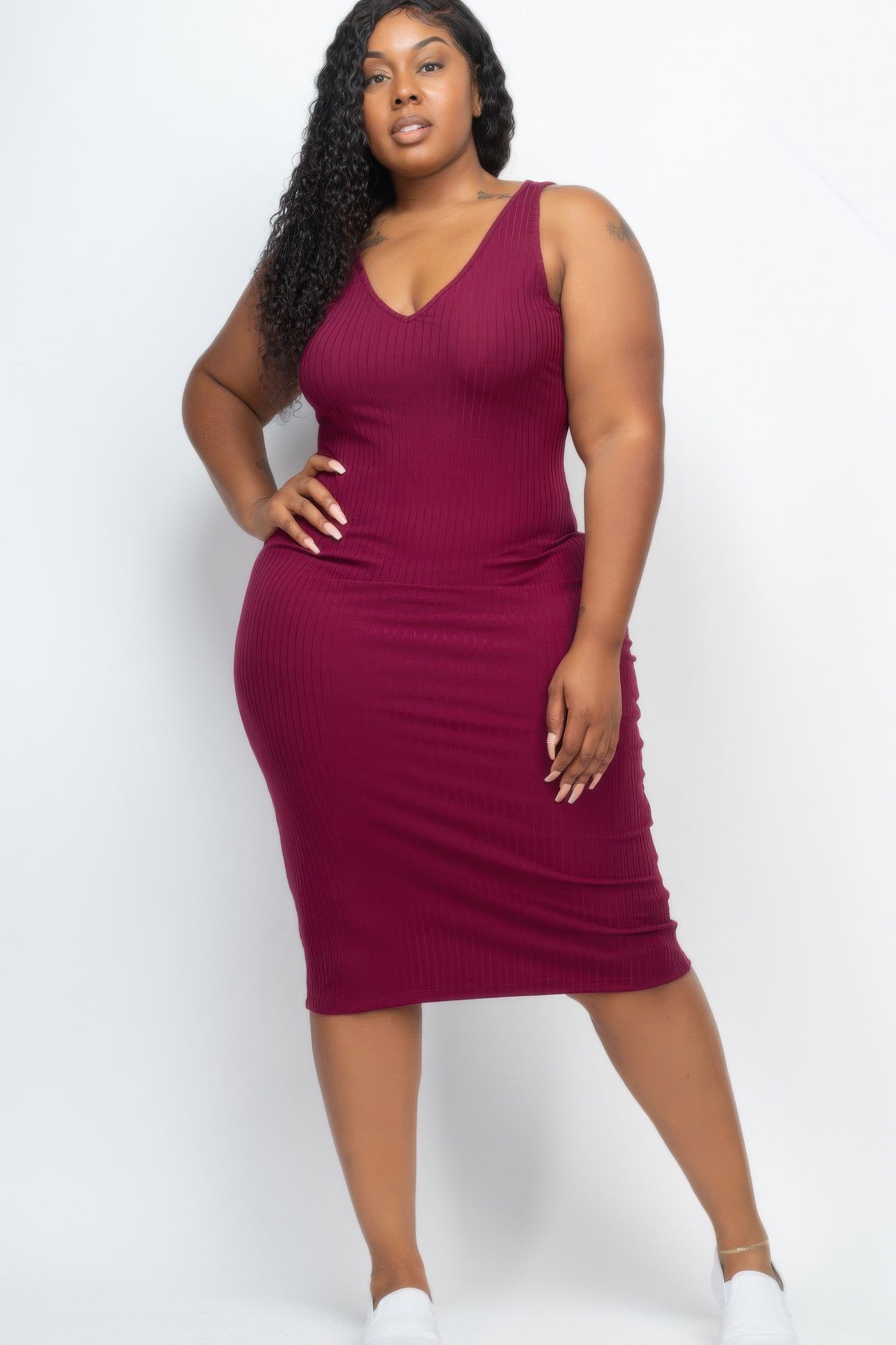 CurveMuse Ribbed Midi